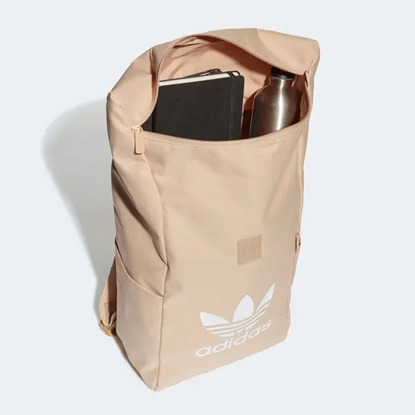 Balo Adidas Beige Adicolor Classic Roll-Top Backpack HK2626 Màu Kem