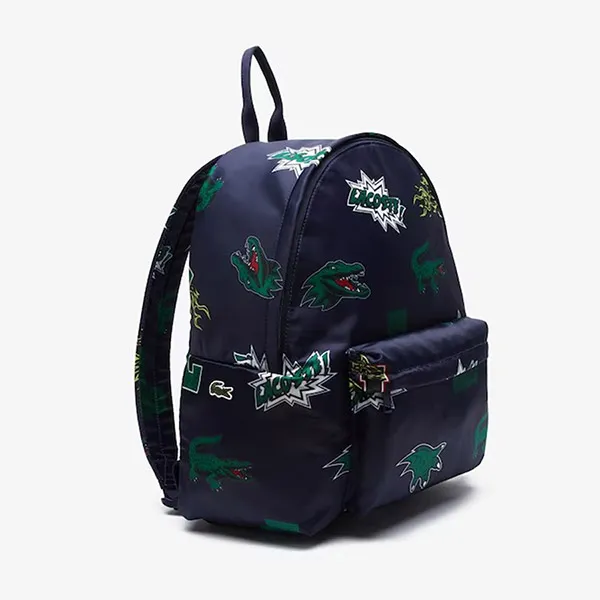 Balo Lacoste Holiday Comic Print Backpack LACNH4056HNL25 Màu Xanh Navy - Túi xách - Vua Hàng Hiệu
