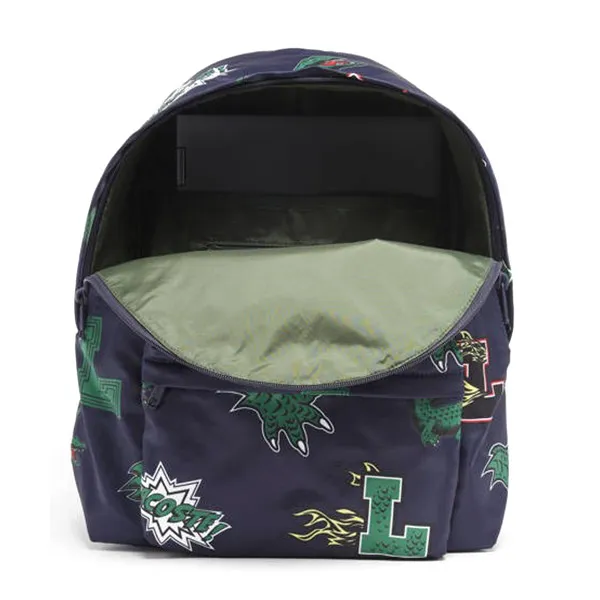 Balo Lacoste Holiday Comic Print Backpack LACNH4056HNL25 Màu Xanh Navy - Túi xách - Vua Hàng Hiệu