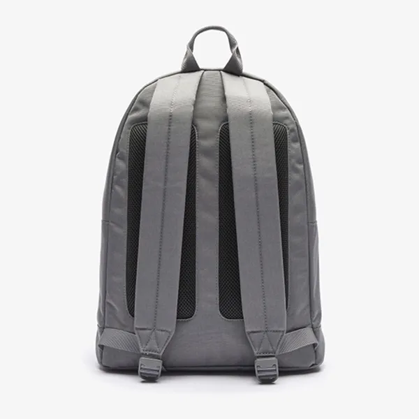 Balo Lacoste Neocroc Smoked Pearl Backpack With Printed Logo Màu Xám