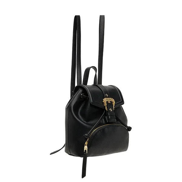 Balo Nữ Versace Jeans Couture Buckled Drawstring Backpack Màu Đen