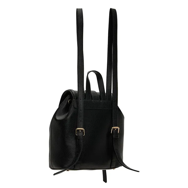 Balo Nữ Versace Jeans Couture Buckled Drawstring Backpack Màu Đen