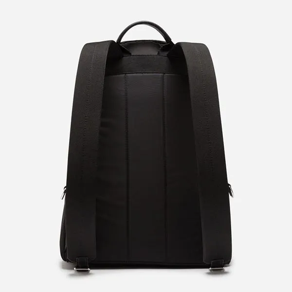 Balo Unisex Dolce & Gabbana D&G Vulcano Backpack In Nylon With Designers' Patches In Black Màu Đen