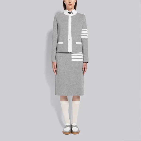 Chân Váy Thom Browne A-Line Skirt In Blue FKK092C Y1002 415 Màu Xám Size 40 - Thời trang - Vua Hàng Hiệu
