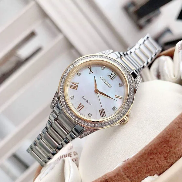 Đồng Hồ Nữ Citizen POV Eco-Drive Mother Of Pearl Dial Ladies Watch EM0234-59D - 3