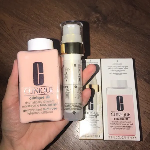 Combo Gel Dưỡng Da Clinique Dramatically Different Moisturizing Tone-Up 115ml & Tinh Chất Active Cartridge Concentrate 10ml