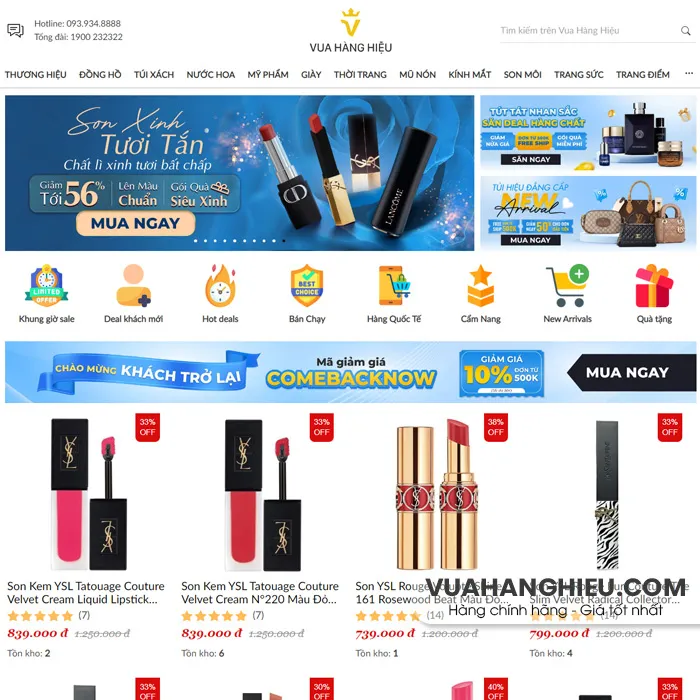 Top 10 cửa hàng son YSL tại TPHCM gần bạn, giá tốt nhất  - 1