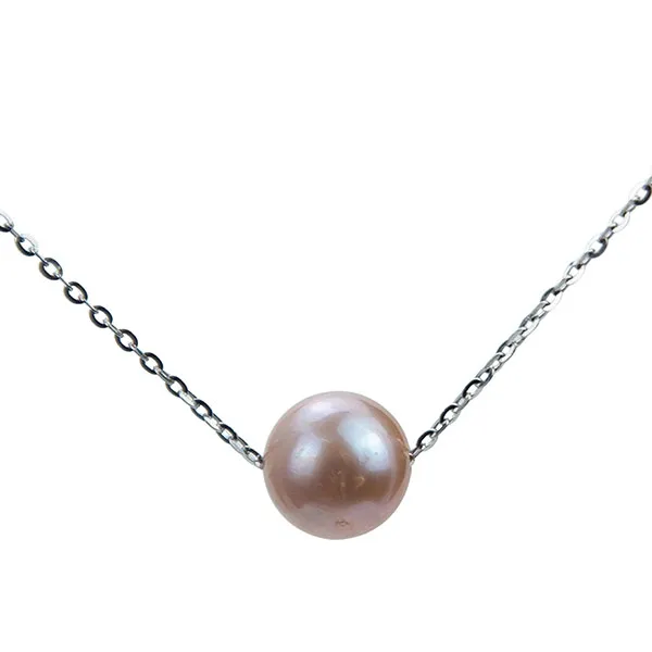 Dây Chuyền Minh Hà Pearl Jewelry Xuyên Ngọc Màu Bạc Hồng