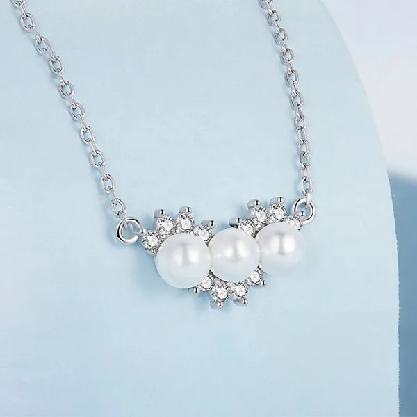 Dây Chuyền Nữ Kya Jewel Ngọc Trai Tự Nhiên Lovely Bead PN11 Màu Bạc