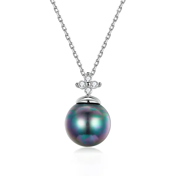 Dây Chuyền Nữ Kya Jewel Ngọc Trai Tự Nhiên PN20 Màu Đen Bạc