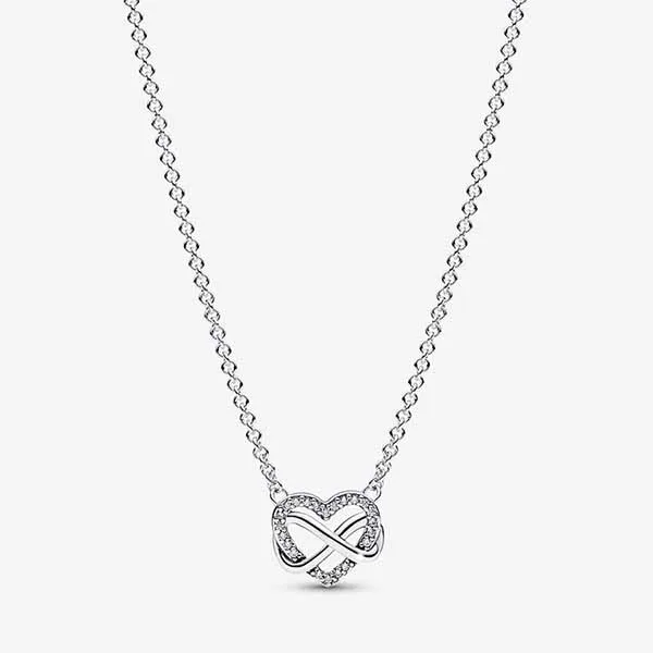 Mua Dây Chuyền Pandora Sparkling Infinity Heart Collier Necklace ...