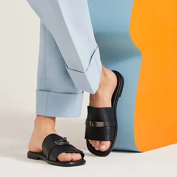Dép Hermès Gabriel Sandal Màu Đen