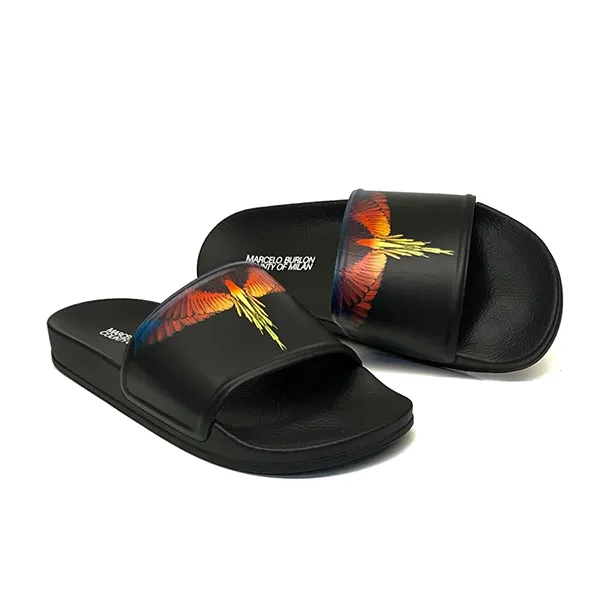 Dép Nam Marcelo Burlon County Of Milan Icon Wings Slides Black Màu Đen Size 40 - Dép - Vua Hàng Hiệu