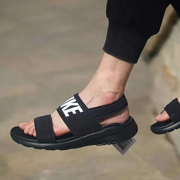Dép Sandal Nike Wmns Tanjun Sandal Black White 882694-001 Màu Đen Size 36.5 - Dép - Vua Hàng Hiệu