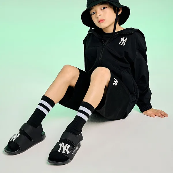 Dép Sandal Trẻ Em MLB New York Yankees 7ASDB0433-50BKS Màu Đen