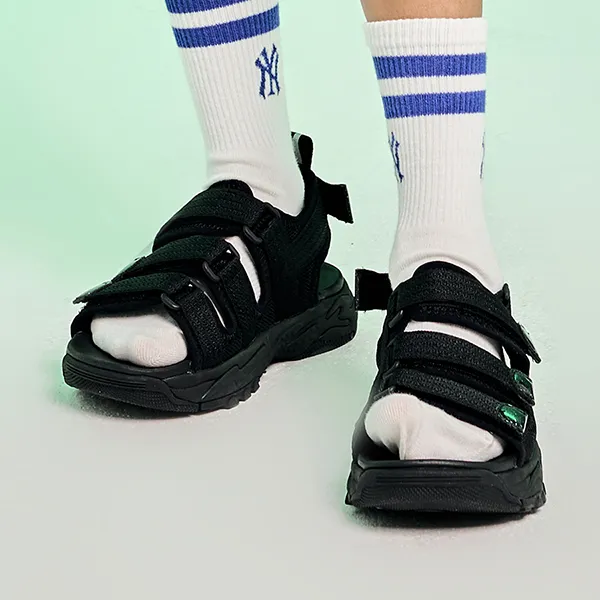 Dép Trẻ Em MLB Chunky Sandals New York Yankees 7ASDB0133-50BKS Màu Đen