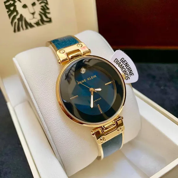Đồng Hồ Anne Klein AK/2512NVGB Vân Đá Màu Xanh Cổ Vịt Cho Nữ - Đồng hồ - Vua Hàng Hiệu