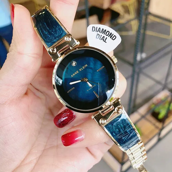 Đồng Hồ Anne Klein AK/2512NVGB Vân Đá Màu Xanh Cổ Vịt Cho Nữ - Đồng hồ - Vua Hàng Hiệu