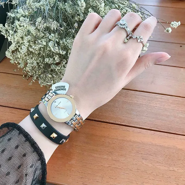 Đồng Hồ Anne Klein Nữ AK/1931SVTT Dây Kim Loại Màu Demi (Vàng-Bạc)
