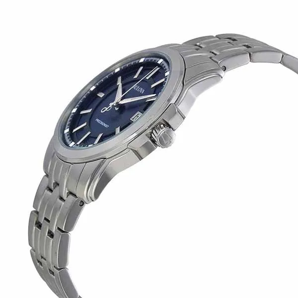 Đồng Hồ Nam Bulova 96B159 Precisionist Màu Xanh Bạc