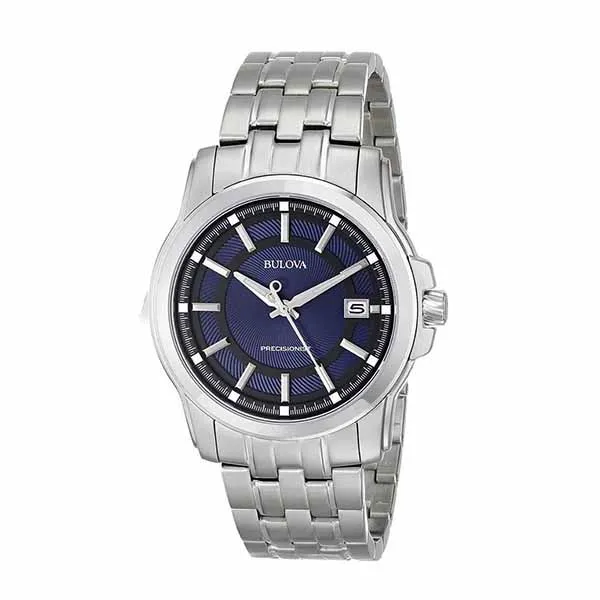 Đồng Hồ Nam Bulova 96B159 Precisionist Màu Xanh Bạc
