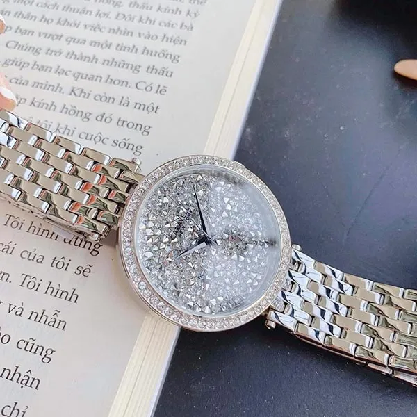 Đồng Hồ Nữ Bulova Caravelle New York 43L160 Màu Bạc Đính Đá