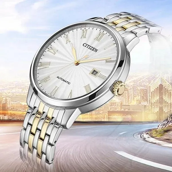 Đồng Hồ Nam Citizen NJ0084-59A Màu Trắng Bạc - Đồng hồ - Vua Hàng Hiệu