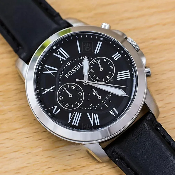 Đồng Hồ Nam Fossil FS4812IE Dây Da Màu Đen - Đồng hồ - Vua Hàng Hiệu