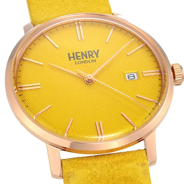 Đồng Hồ Unisex Henry London HL40-S-0364 Màu Vàng