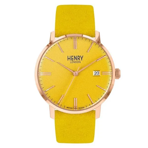 Đồng Hồ Unisex Henry London HL40-S-0364 Màu Vàng