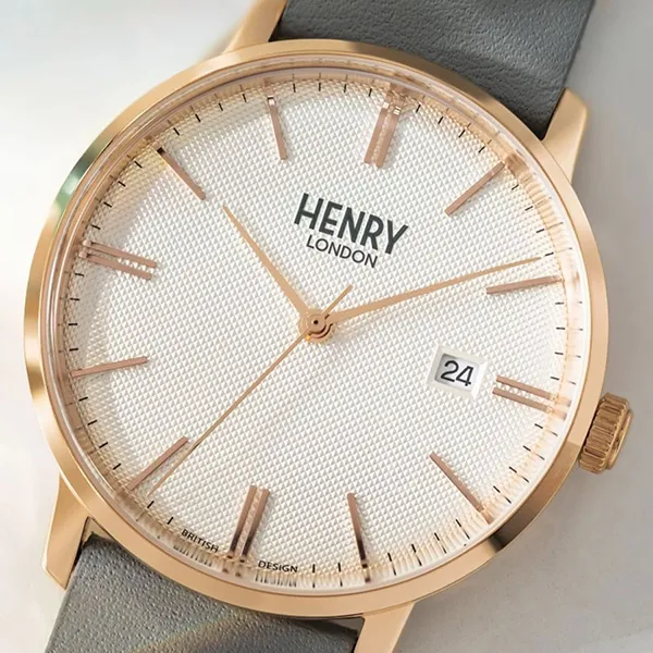 Đồng Hồ Unisex Henry London HL40-S-0398 Màu Ghi - Đồng hồ - Vua Hàng Hiệu