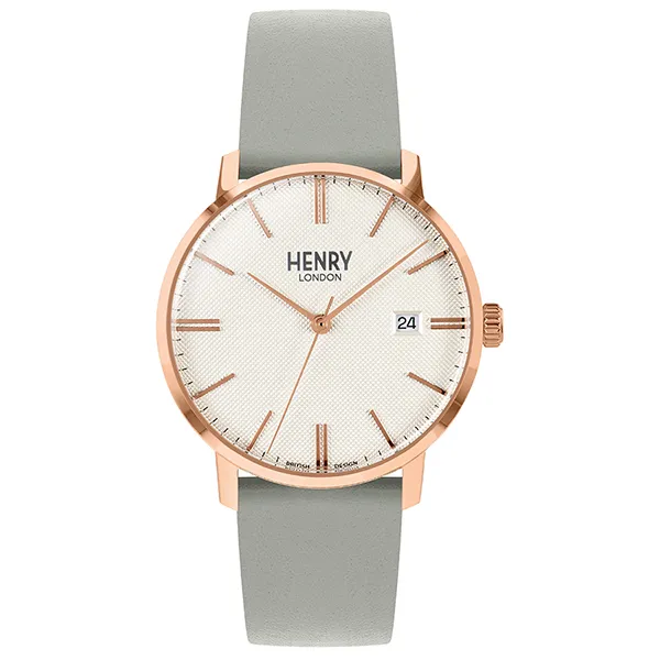 Đồng Hồ Unisex Henry London HL40-S-0398 Màu Ghi - Đồng hồ - Vua Hàng Hiệu