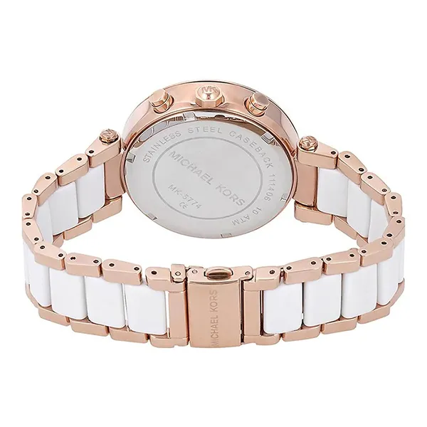 Đồng Hồ Michael Kors Parker Chronograph White Dial Ladies Watch MK5774 - Đồng hồ - Vua Hàng Hiệu