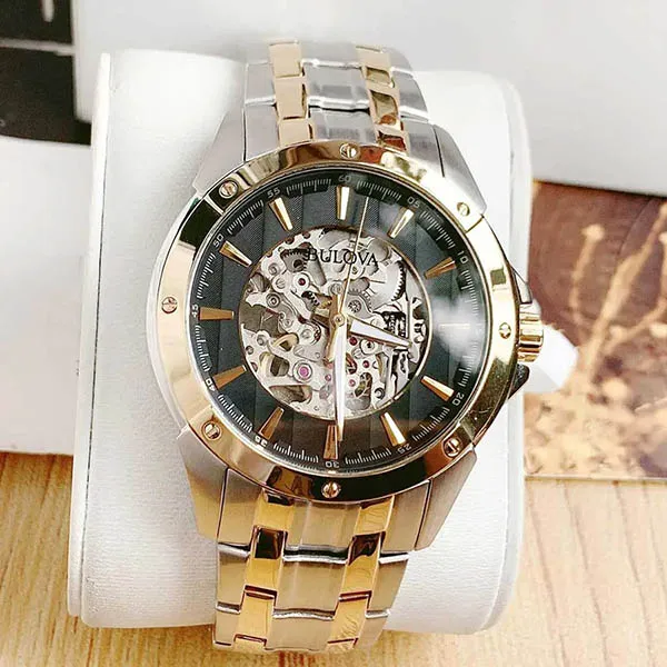 Đồng Hồ Nam Bulova 98A146 Màu Vàng Bạc - Đồng hồ - Vua Hàng Hiệu