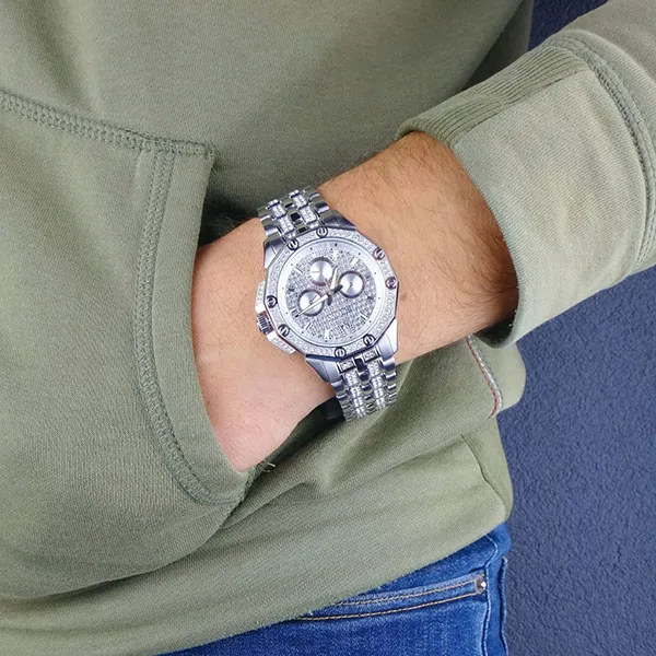 Đồng Hồ Nam Bulova Crystal Octava Chronograph 96C134 Màu Bạc - Đồng hồ - Vua Hàng Hiệu
