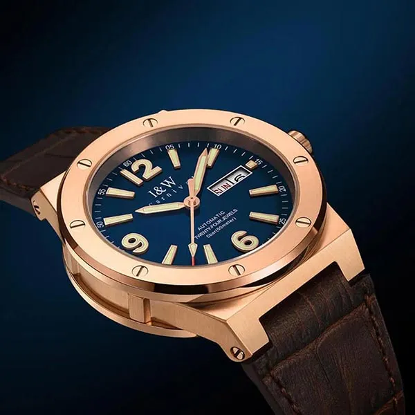 Đồng Hồ Nam I&W Carnival 589G1 Automatic Màu Vàng Hồng