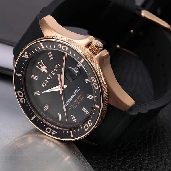 Đồng Hồ Nam Maserati Sfida Automatic Black Dial Men's Watch R8821140001 Màu Đen/ Vàng Hồng - Đồng hồ - Vua Hàng Hiệu