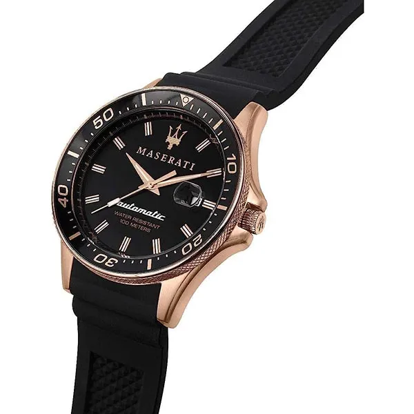 Đồng Hồ Nam Maserati Sfida Automatic Black Dial Men's Watch R8821140001 Màu Đen/ Vàng Hồng - Đồng hồ - Vua Hàng Hiệu