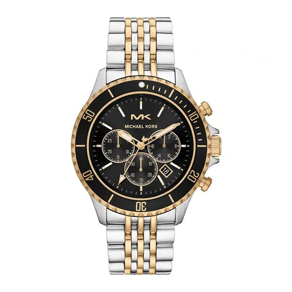 Đồng Hồ Nam Michael Kors MK Bayville Chronograph Quartz Black Dial MK8872 Màu Đen Bạc