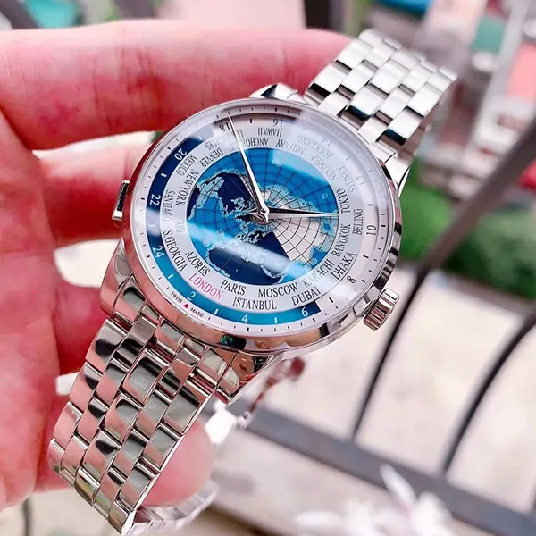 Đồng Hồ Nam Montblanc Worldtimer 112309 Màu Bạc - Đồng hồ - Vua Hàng Hiệu