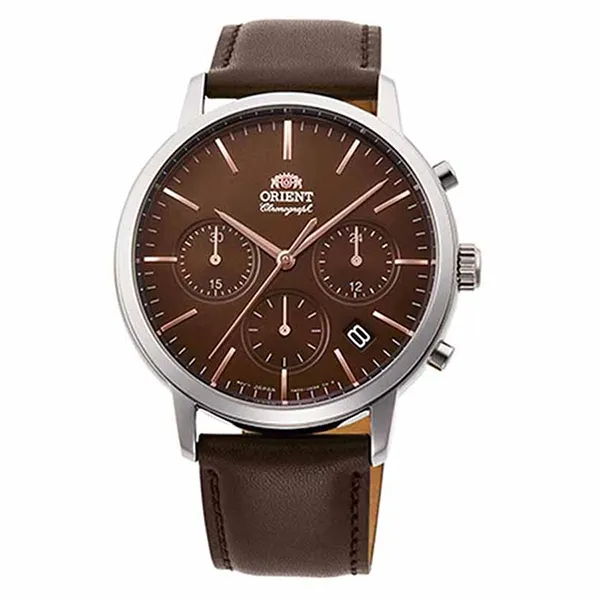 Đồng Hồ Nam Orient Chronograph RA-KV0304Y Màu Nâu