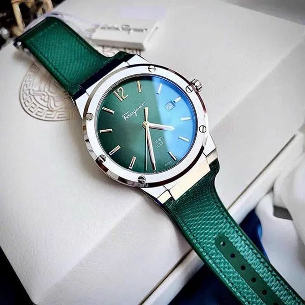 Đồng Hồ Nam Salvatore Ferragamo F-80 Karung SFDT00519 Màu Xanh Green - Đồng hồ - Vua Hàng Hiệu