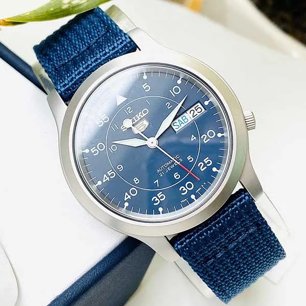 Đồng Hồ Nam Seiko Automatic SNK807K2 Màu Bạc Phối Xanh