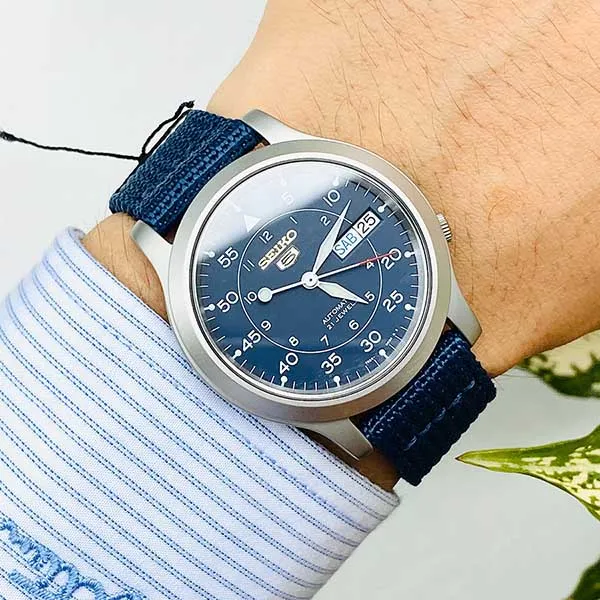 Đồng Hồ Nam Seiko Automatic SNK807K2 Màu Bạc Phối Xanh