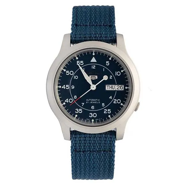Đồng Hồ Nam Seiko Automatic SNK807K2 Màu Bạc Phối Xanh