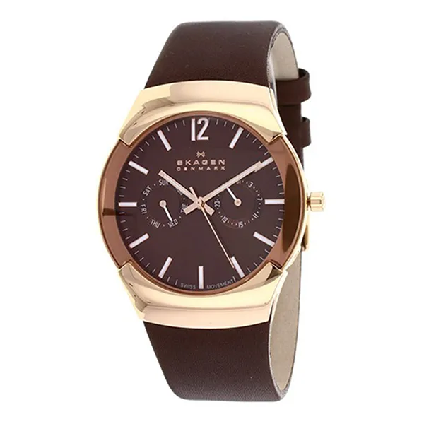 Đồng Hồ Nam Skagen 583XLRLM Dây Da Màu Nâu