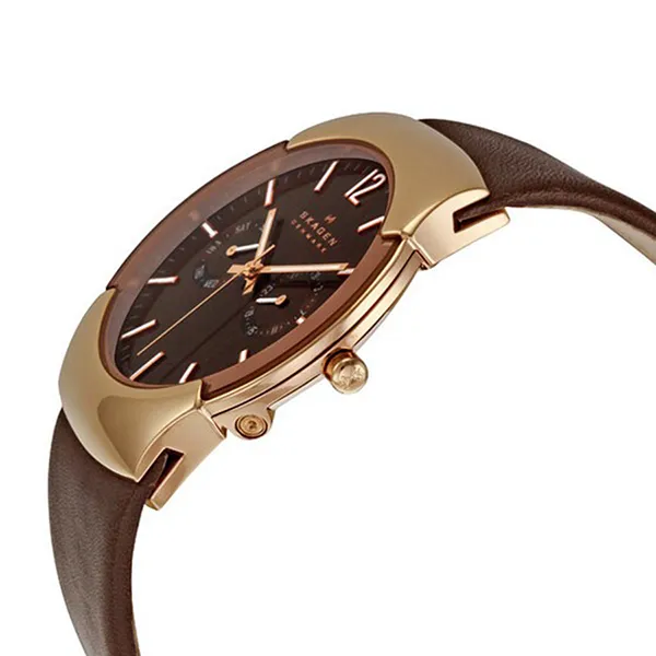 Đồng Hồ Nam Skagen 583XLRLM Dây Da Màu Nâu