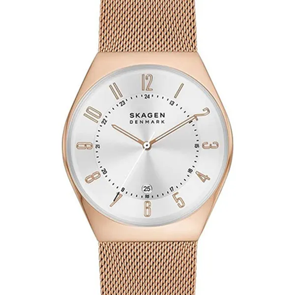 Đồng Hồ Nam Skagen Grenen Stainless Steel Mesh Watch SKW6818 Màu Vàng Hồng - 3