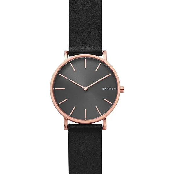 Đồng Hồ Nam Skagen Hagen Leather Watch SKW6447 Màu Đen