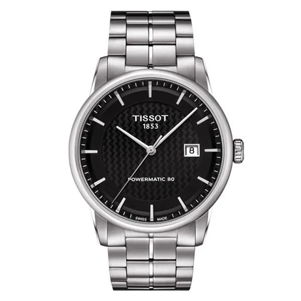 Đồng Hồ Nam Tissot Luxury Powermatic 80 Black T086.407.11.201.02 Màu Bạc